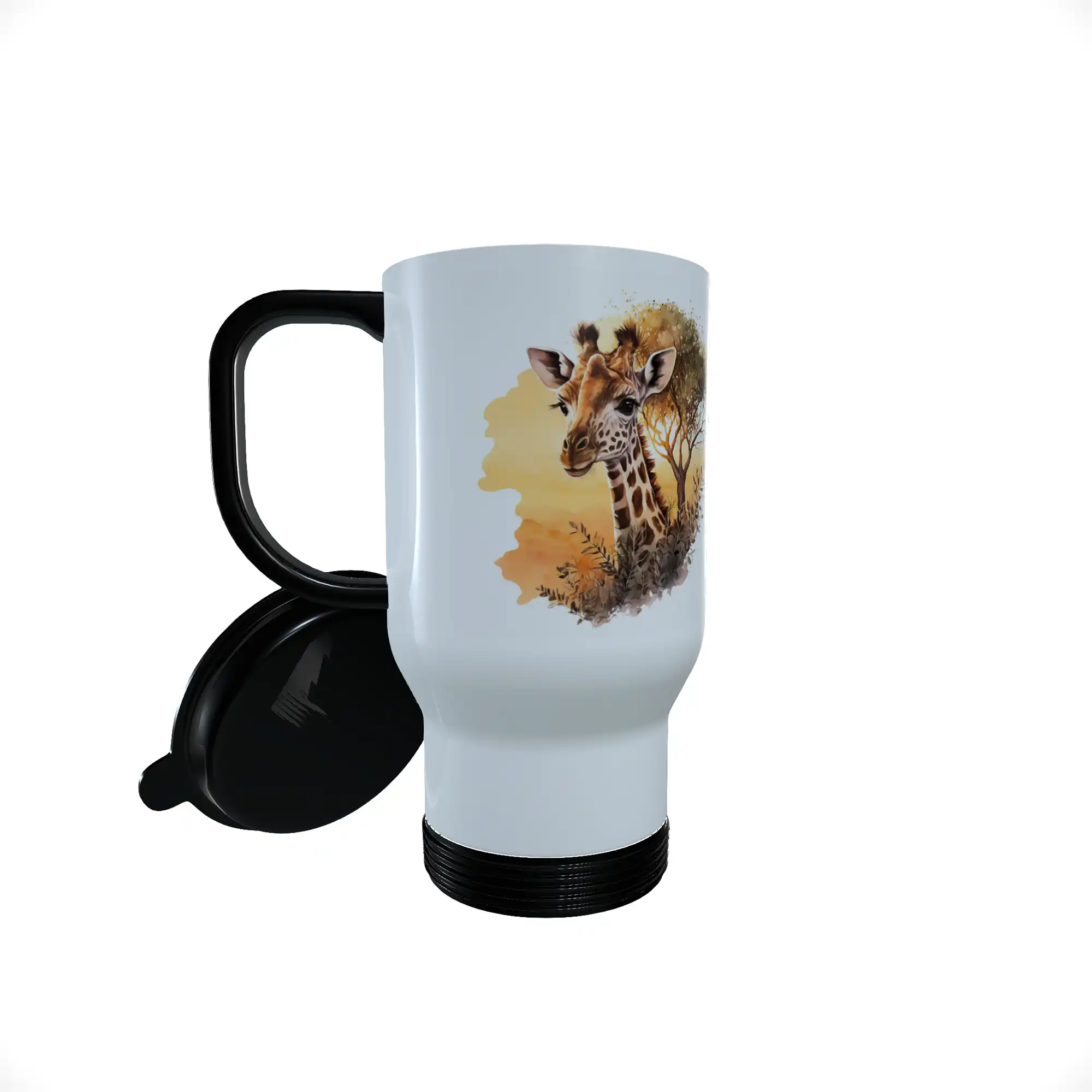 Giraffe Travel Mug, Personalised Giraffe Travel Mug, Thermos